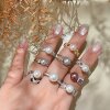 Zhenshe natural freshwater pearl 925 sterling silver ring