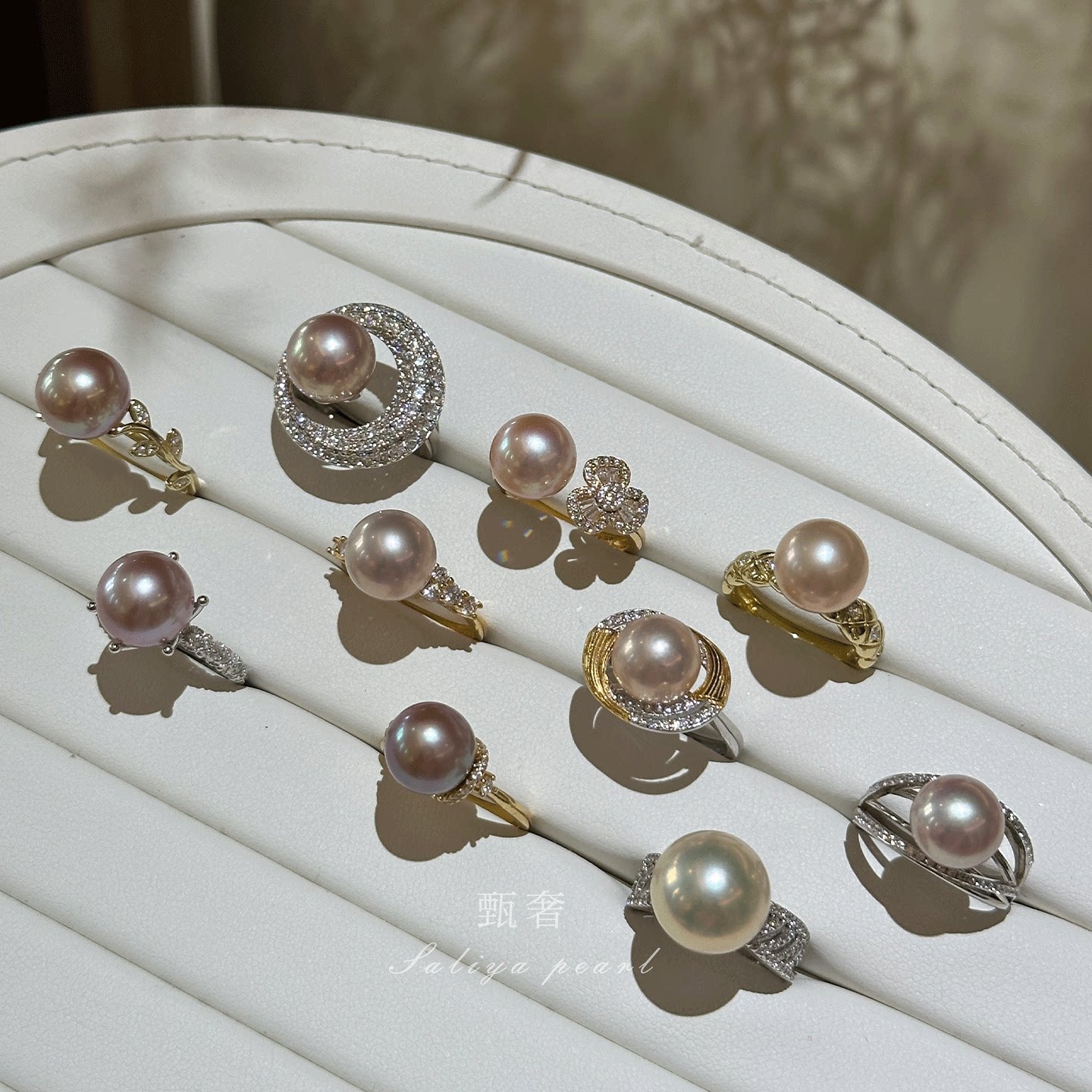 Zhenshe S925 sterling silver freshwater pearl ring collection