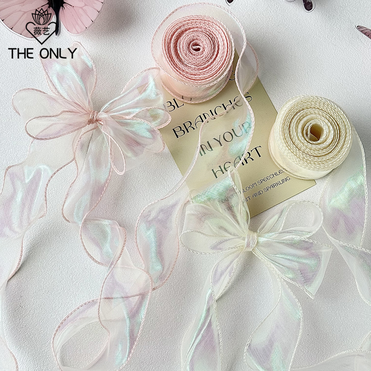薇艺 幻彩鱼尾纱带创意蝴蝶结包花丝带鲜花花艺花店花束包装资材,淘宝优惠券,粉丝福利购,淘宝优惠卷