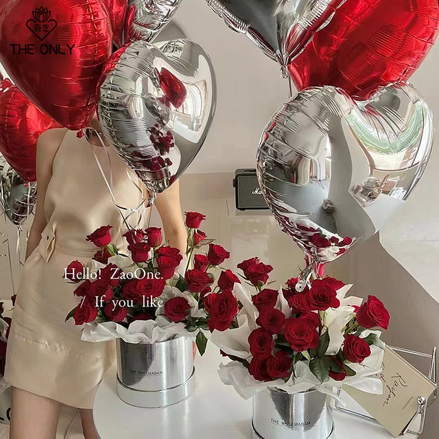 Wei Yi Liang Silver Flower Hug Bucket Eternal Life