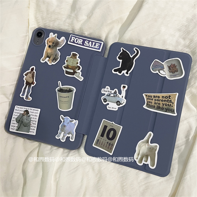 联想小新pad保护套2022款10.6英寸全包硅胶简约皮套tb128fu三折支架防摔平板保护壳TB128FU钢化膜ipad106适用 - 图3