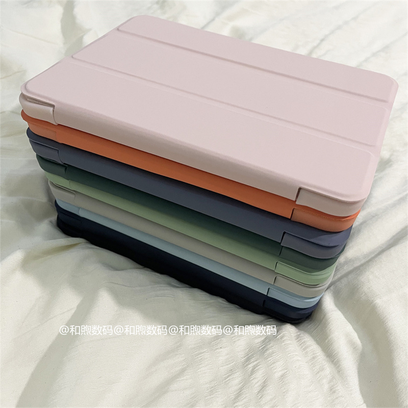 联想小新pad保护套2022款10.6英寸全包硅胶简约皮套tb128fu三折支架防摔平板保护壳TB128FU钢化膜ipad106适用 - 图0