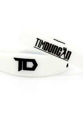 马刺队邓肯珍藏纪念版硅胶手镯环圈石佛篮球运动划扣夜光腕带饰品