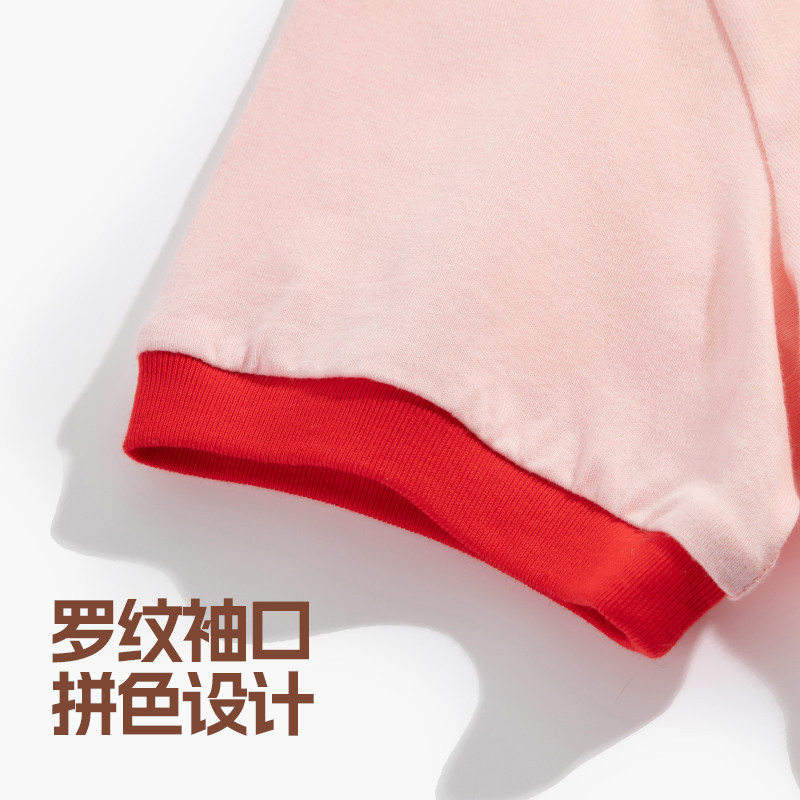 班尼路童装男童短袖t恤夏季儿童2025新款纯棉半袖女童薄款上衣夏