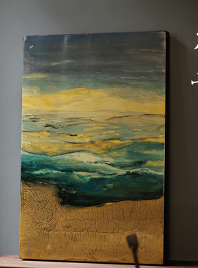 本曼心海大漆漆画中式现代装饰画