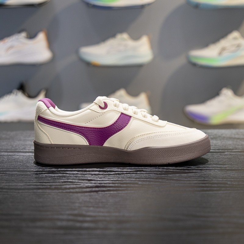 李宁征荣92S板鞋女子2025秋季新款复古耐磨低帮滑板专业鞋AEPV082,淘宝优惠券,粉丝福利购,淘宝优惠卷