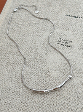 ins冷淡风不规则褶皱项链