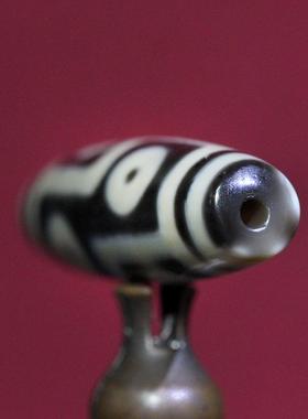 圣饰奇缘老玛瑙折线六眼黑白至纯