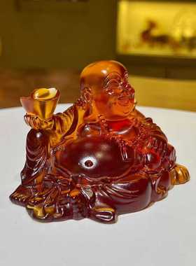 古法琉璃笑口常开弥勒佛