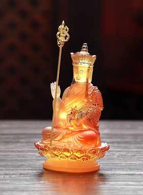 古法琉璃地藏王佛堂送礼工艺品