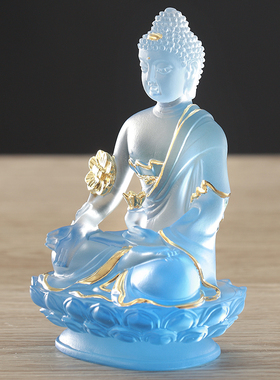 古法琉璃佛堂供奉摆件工艺礼品