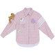 Shirt-style embroidered monogram bear jacket