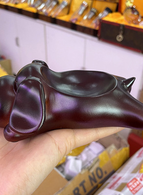 发财狗旺财狗生肖狗水晶球树脂工艺品底座摆件 居家摆件
