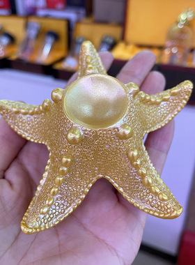 跨境 水晶球树脂底座 海星树脂工艺品家居办公室电视柜装饰品底座