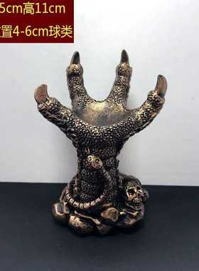 树脂底座托首饰饰品收纳龙爪形球座创意工艺品摆件时尚水晶球底