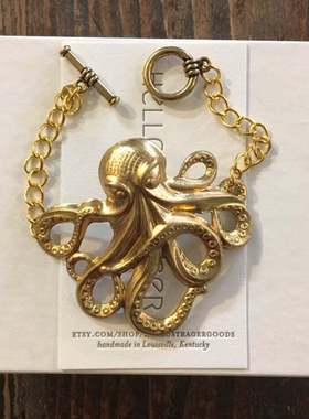 热销饰品复古手饰新品 八爪章鱼手链 饰品