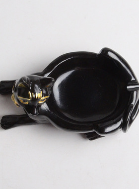 严选烟灰缸摆件创意埃及猫神纪念品树脂工艺品办公室家居装饰礼品