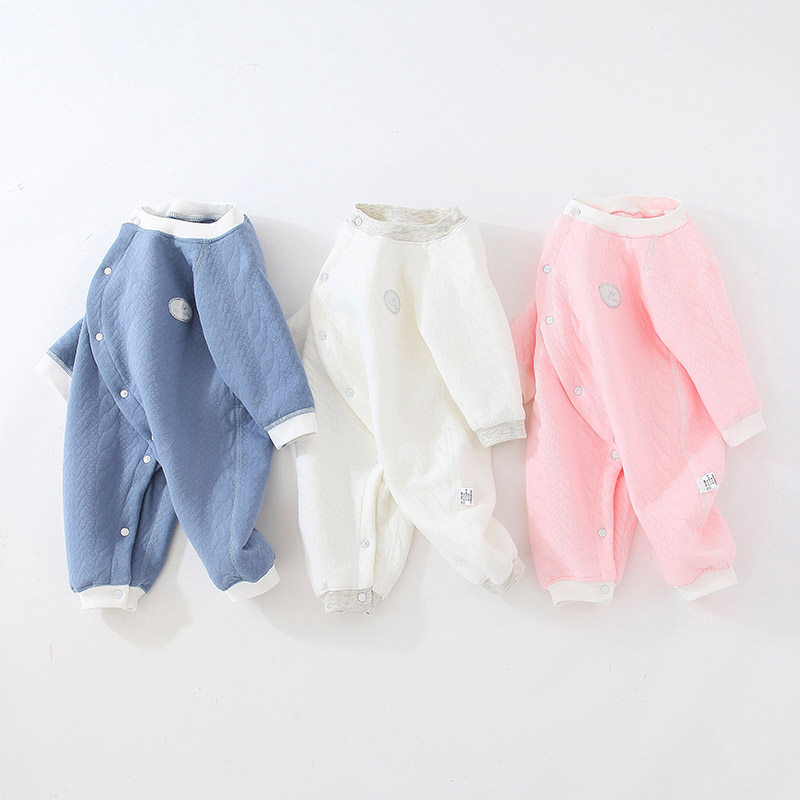 宝宝保暖内衣爬服秋冬款装睡衣 多比小星连身衣/爬服/哈衣