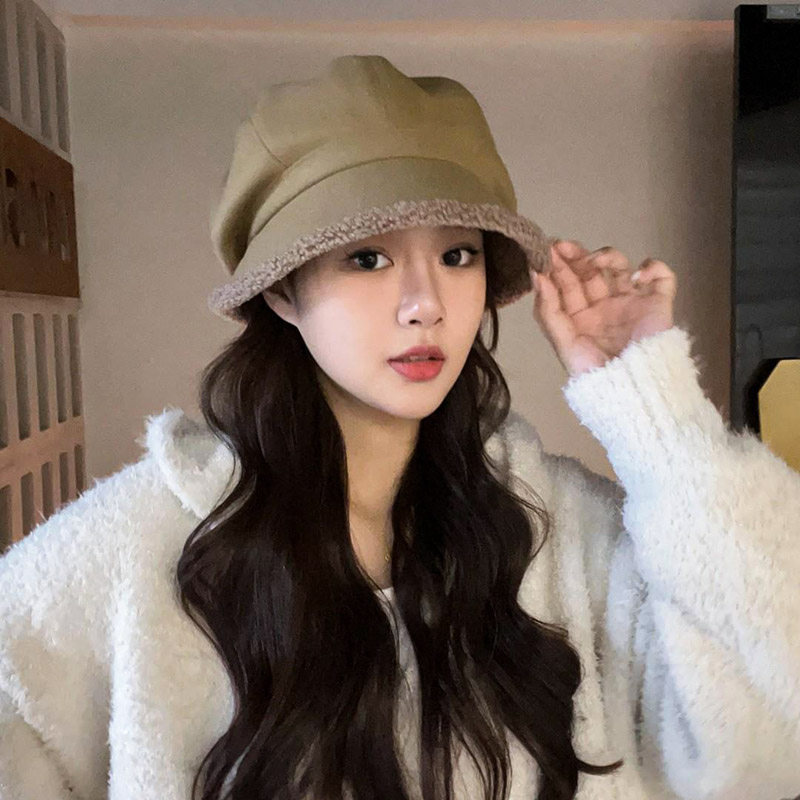 帽子女秋冬网红三合一渔夫贝雷帽日系毛绒加厚保暖堆堆帽八角帽潮,淘宝优惠券,粉丝福利购,淘宝优惠卷