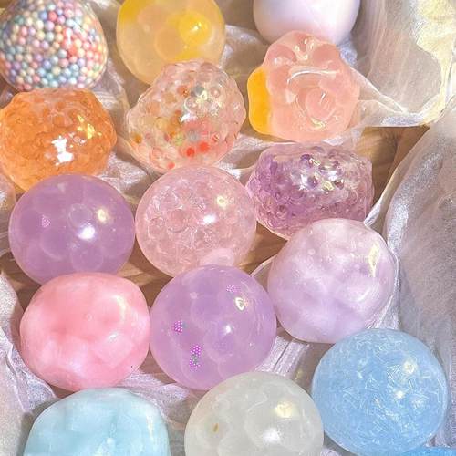 创意解压手作球盲盒随心配解压球高颜值减压发泄神器无毒儿童玩具 - 图1