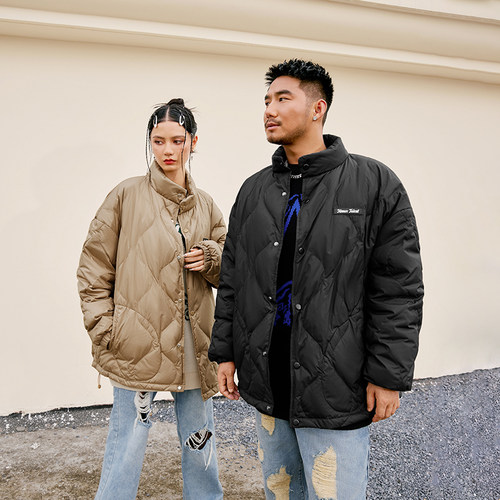 NMAX大码男装潮牌冬新品轻薄羽绒服三合一摇粒绒宽松痞帅外套 - 图1