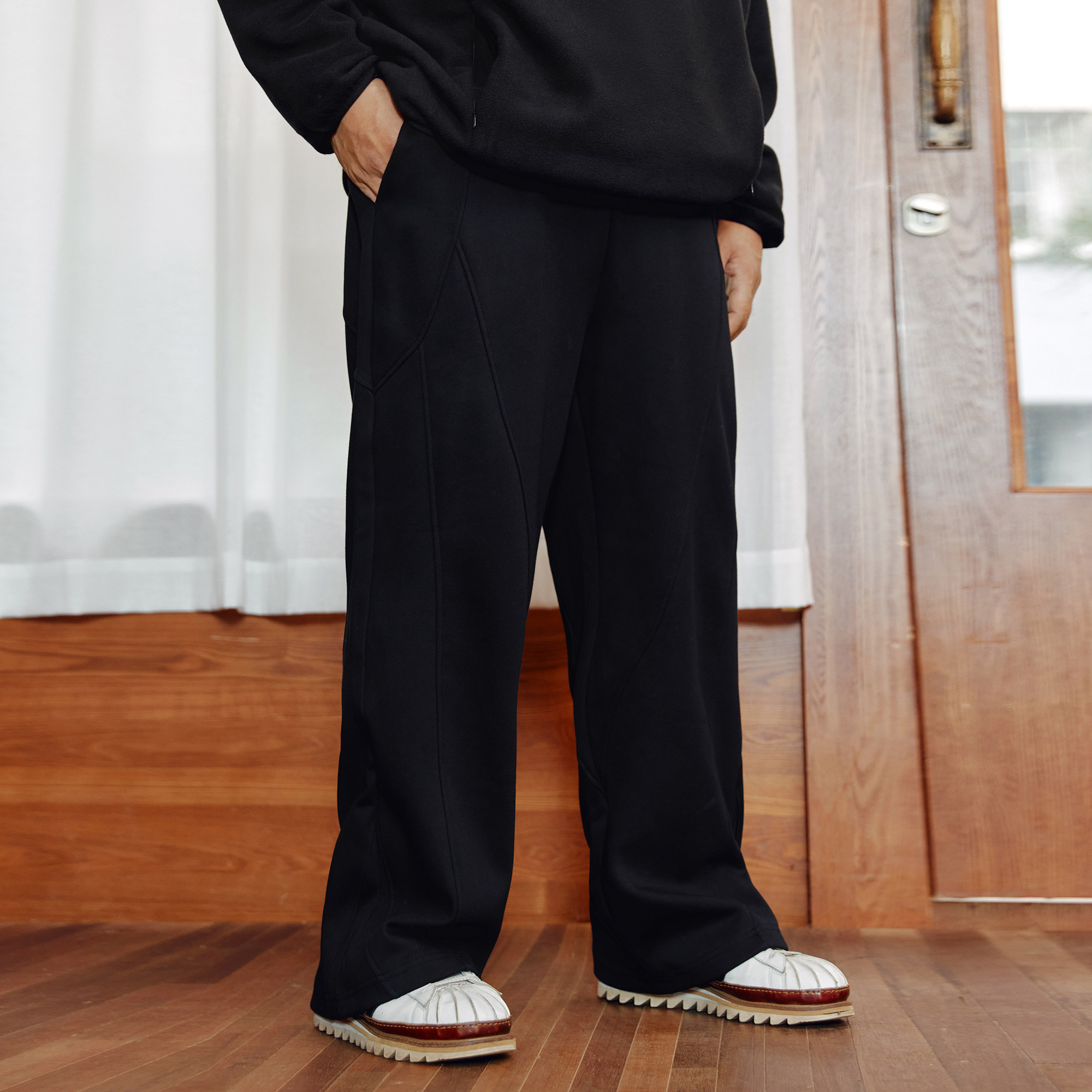 NMAX大码潮牌男装25年冬季新款休闲运动长裤恒温加绒刺绣卫裤直筒,淘宝优惠券,粉丝福利购,淘宝优惠卷