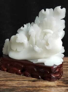 玉白菜摆件玄关酒柜客厅书桌