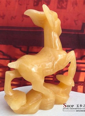 一鹿相伴风水家居客厅酒柜工艺品
