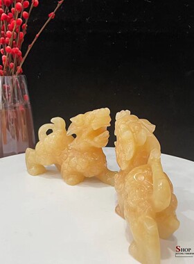 玉乡之源玉保平安新中式客厅貔貅