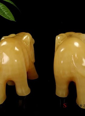 黄玉保平安新中式客厅大象摆件