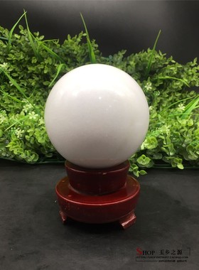 天然白玉转运摆件家居客厅