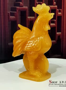 天然招财风水家居客厅玄关生肖鸡