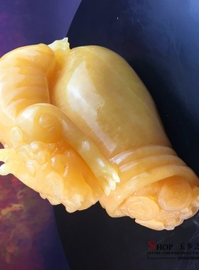 天然米黄玉貔貅玉石雕刻摆件家居客厅玄关酒柜书房装饰品礼品摆设