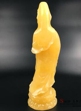 如意天然保平安玉石佛像工艺品