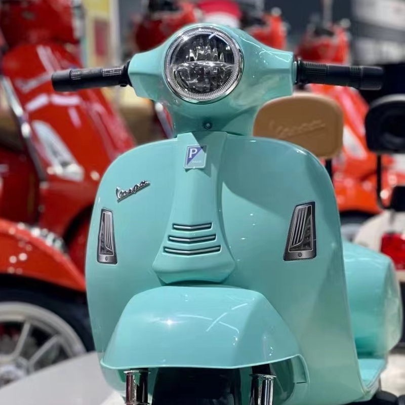 Vespamini儿童电动摩托车小宝宝玩具车男女孩礼物维斯帕童车1-3岁