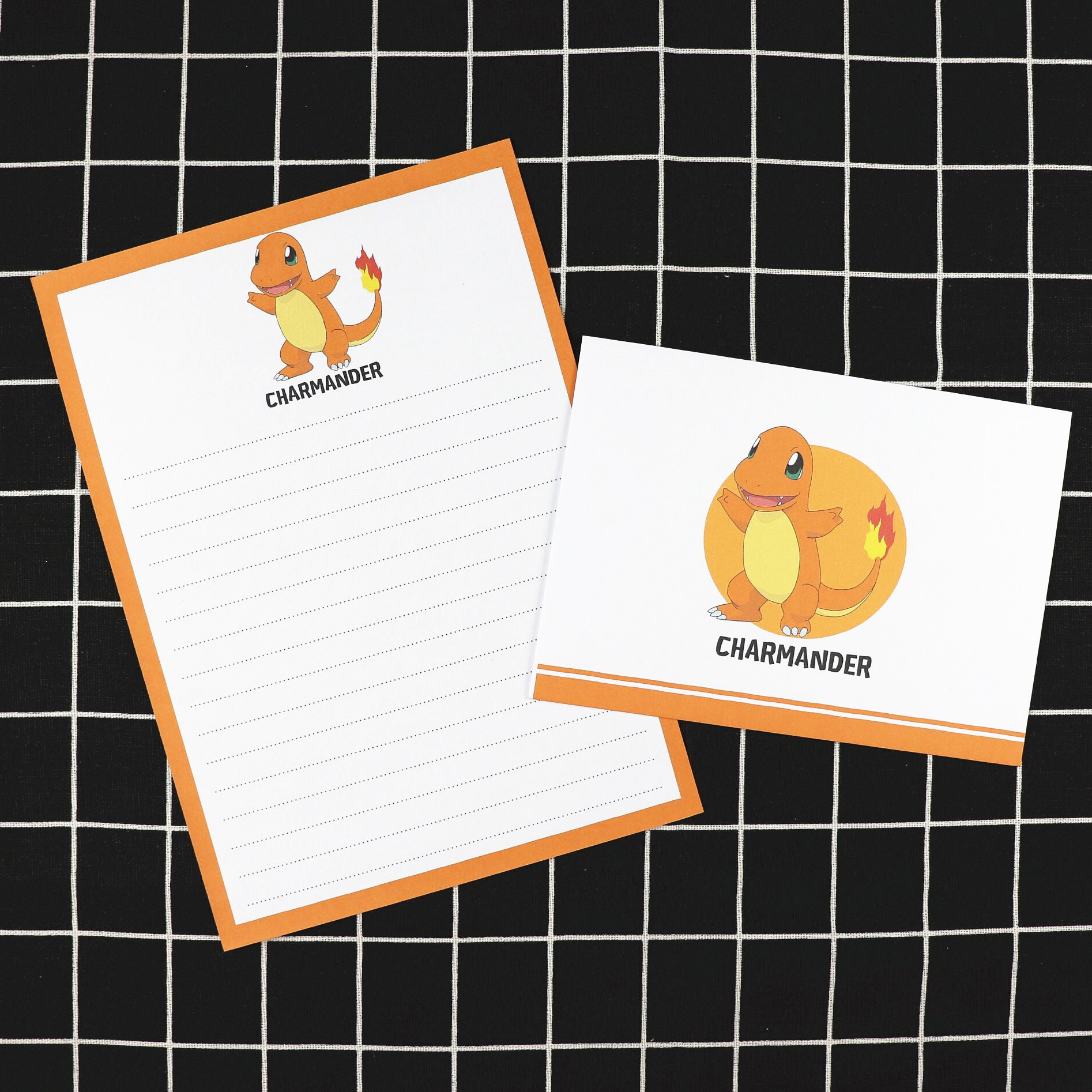 日韩创意可爱卡通 10款小精灵 信封信纸套装小清新信笺包邮可定制 - 图2