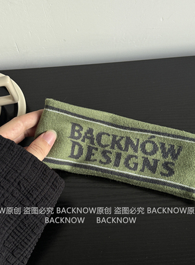 BACKNOW美式复古细腻感针织发带