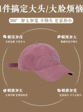 巨大码~BACKNOW黑色大头围棒球帽