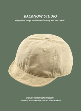 backnow棒球阿美咔叽工装帽帽子