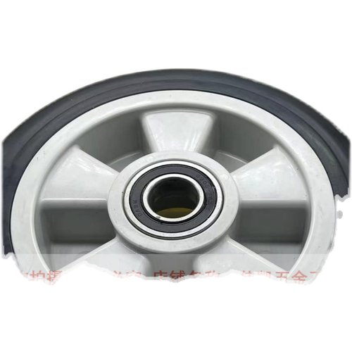 特价塑胶8/10寸老虎车气瓶车两轮手推车实心橡胶静音脚轮承重耐磨 - 图3