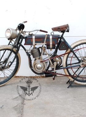 印第安摩托车仿真酒吧软装饰模型