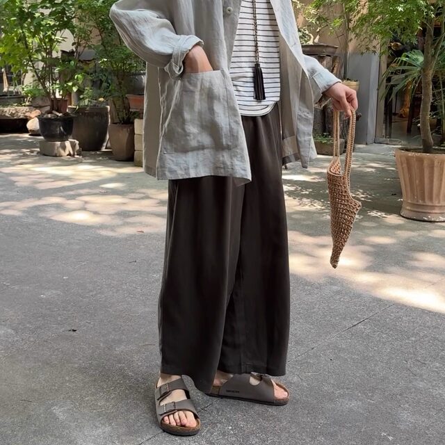 Iamstudio Tencel Linen Super Cool Japanese Balloon Pants Elastic Waist Cool Pants Return 3126