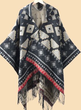 Newhoodedslitwomensshawl