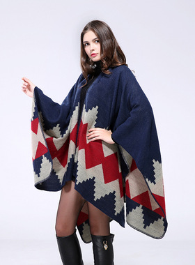 Hand sewn hem thickened extended cape air conditioning warm