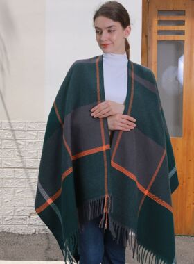 Classiclineplaidshawlnew