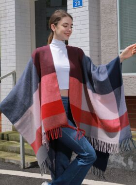 Newplaidshawlwomensclassi
