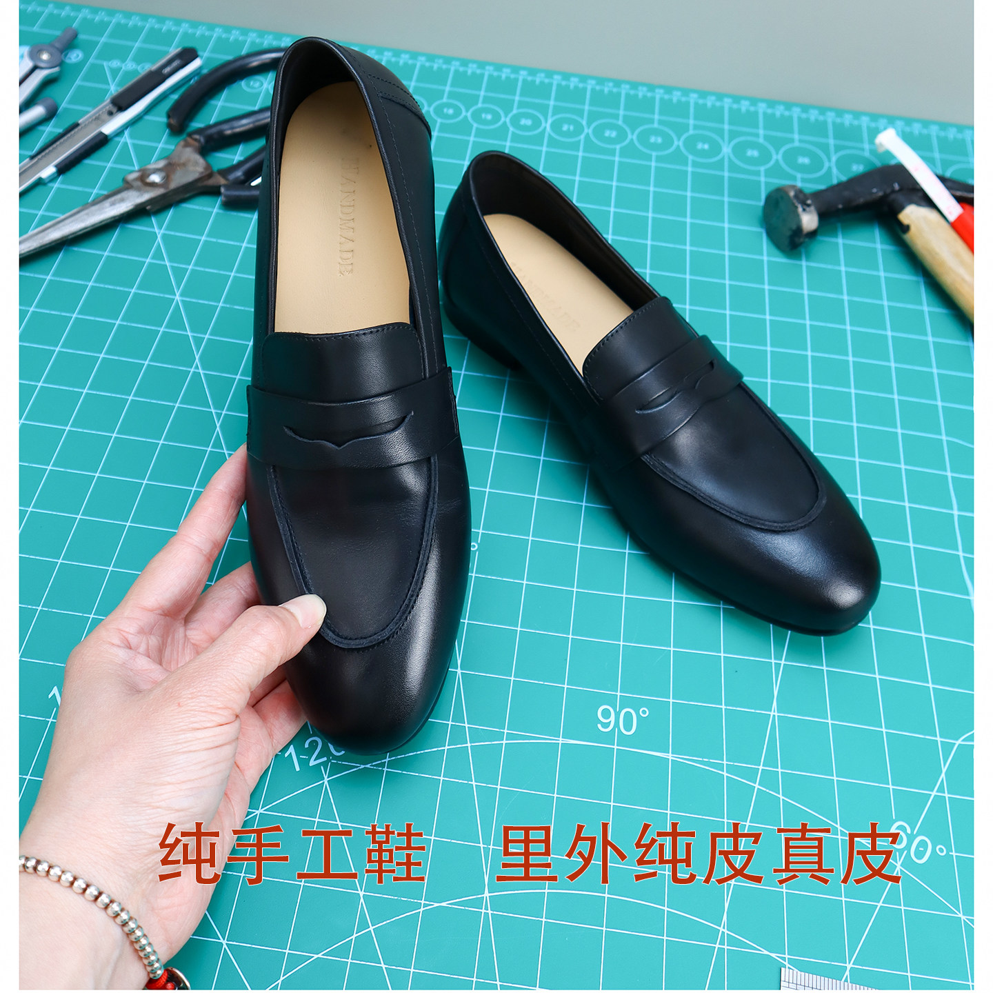 高货韩版圆头乐福鞋女深口单鞋低跟一脚蹬百搭舒适通勤鞋,淘宝优惠券,粉丝福利购,淘宝优惠卷