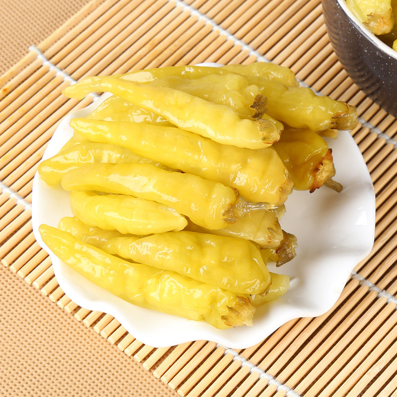 泡椒小米辣4斤装泡椒野山椒剁椒鸡爪自制泡凤爪猪皮调料泡菜包邮_虎窝淘