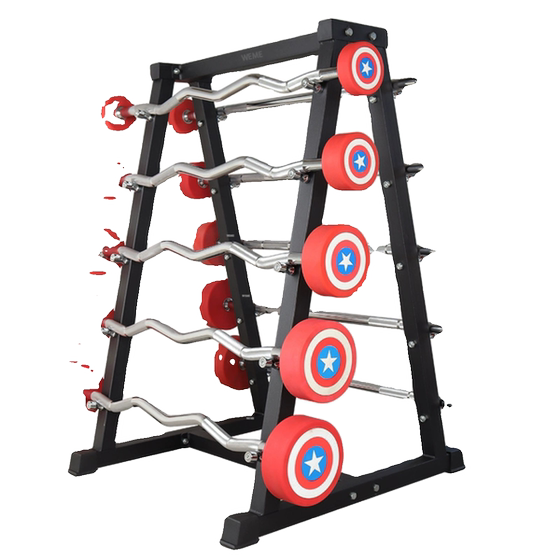 Gym CPU odorless rubber-coated fixed small barbell