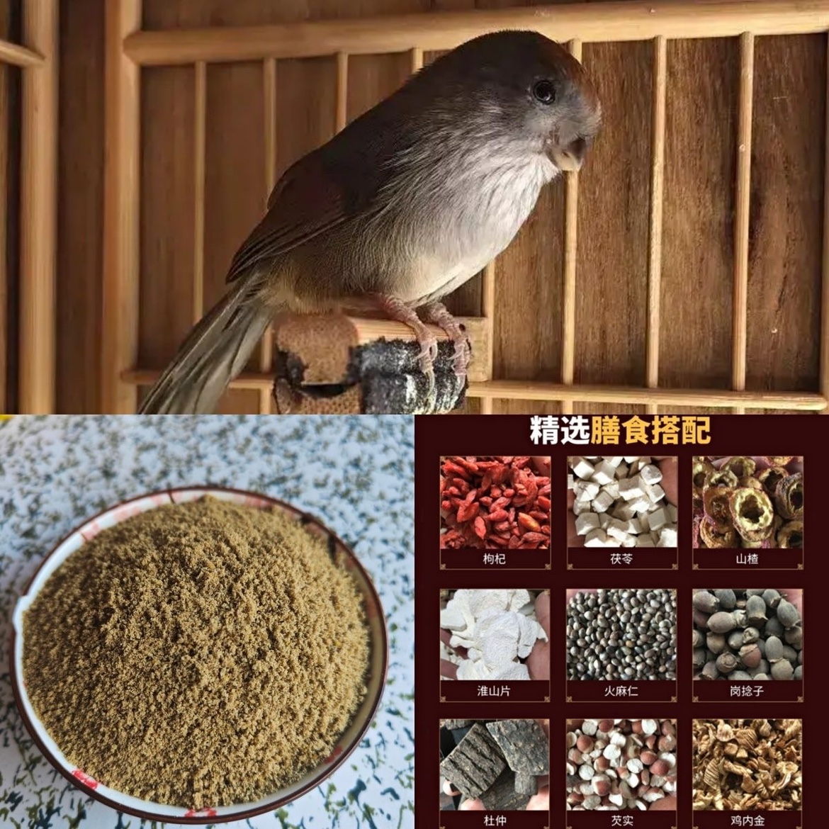 黄豆特制高档鸟食提性壮膘手工营养健康鸟粮斗唱鸟专用饲料-图3